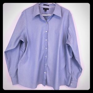 Lands’ End No Iron Pinpoint Oxford